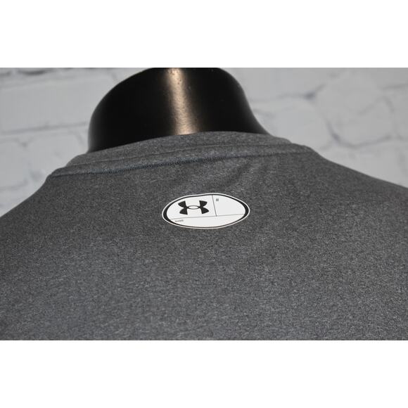 Under Armour Gym Shirt Tanktop Mens Size XL Compression Gray HeatGear Polyester - Picture 4 of 9